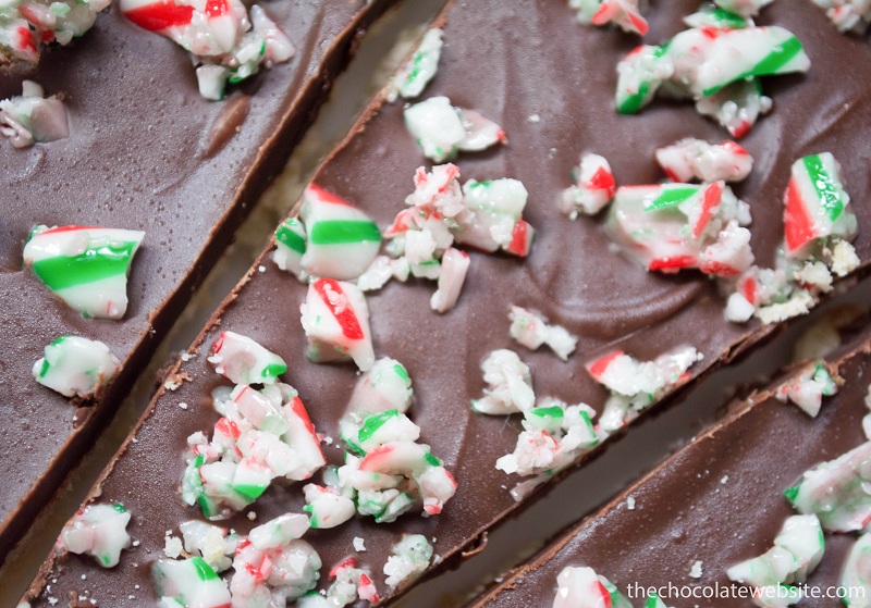 Chocolate Dessert Pizza with Crushed Candy Canes