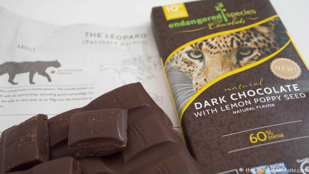 Endangered Species Chocolate - Lemon Poppyseed Unwrapped