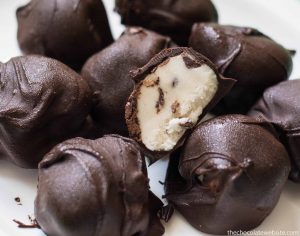 Nontraditional Thanksgiving Foods - Mint Chocolate Chip Truffles