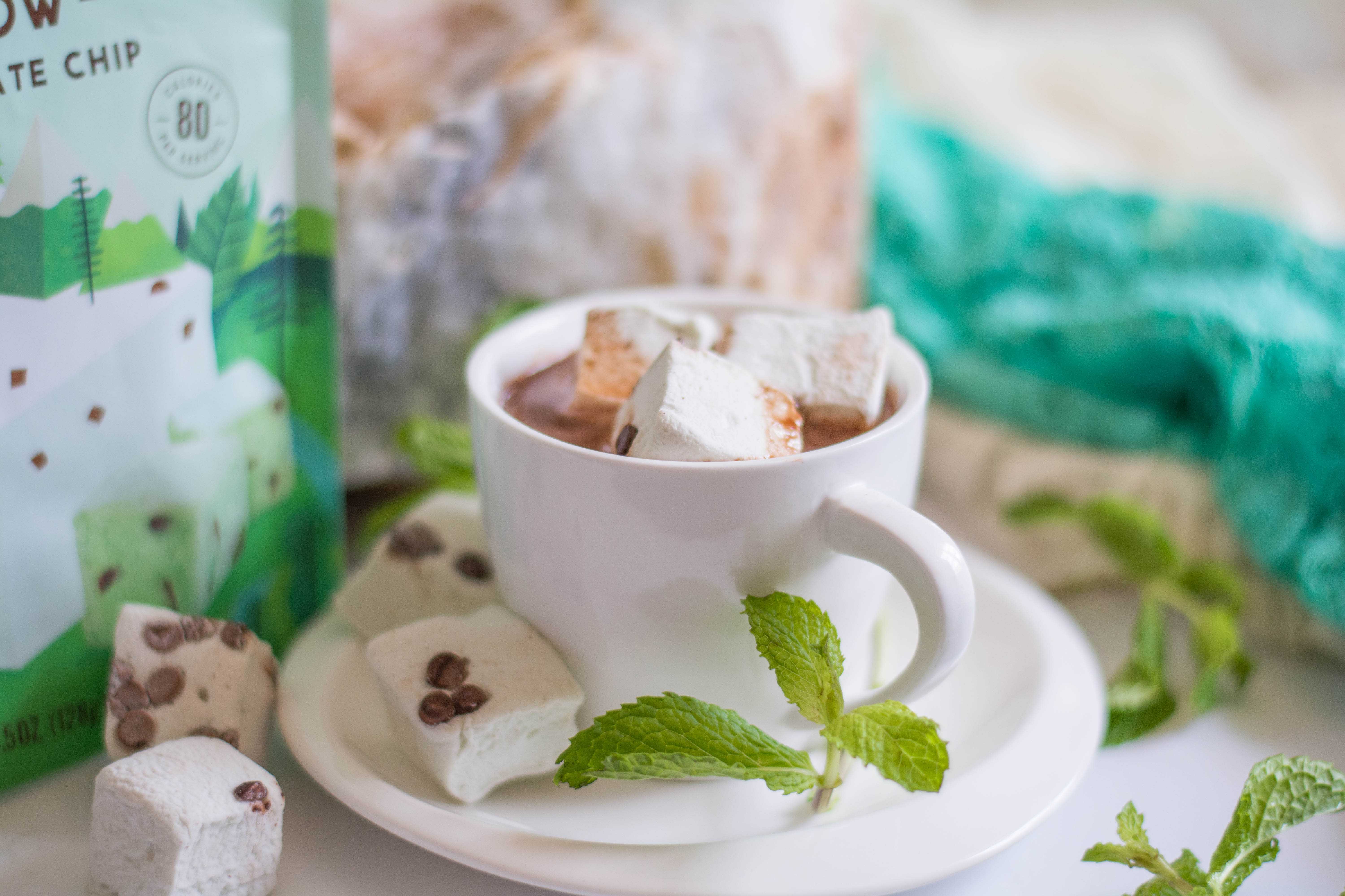 Smashmallows Mint Chocolate Chip Marshmallows Still Life Photo